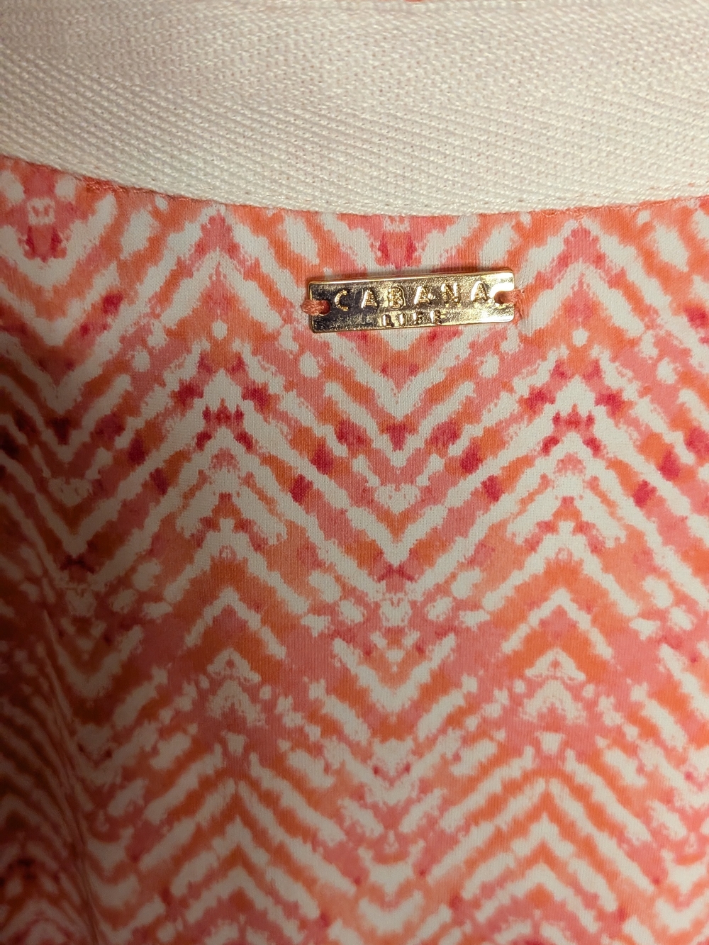 Cabana Life Coral and White Tunic Dress - Picture 4 of 5